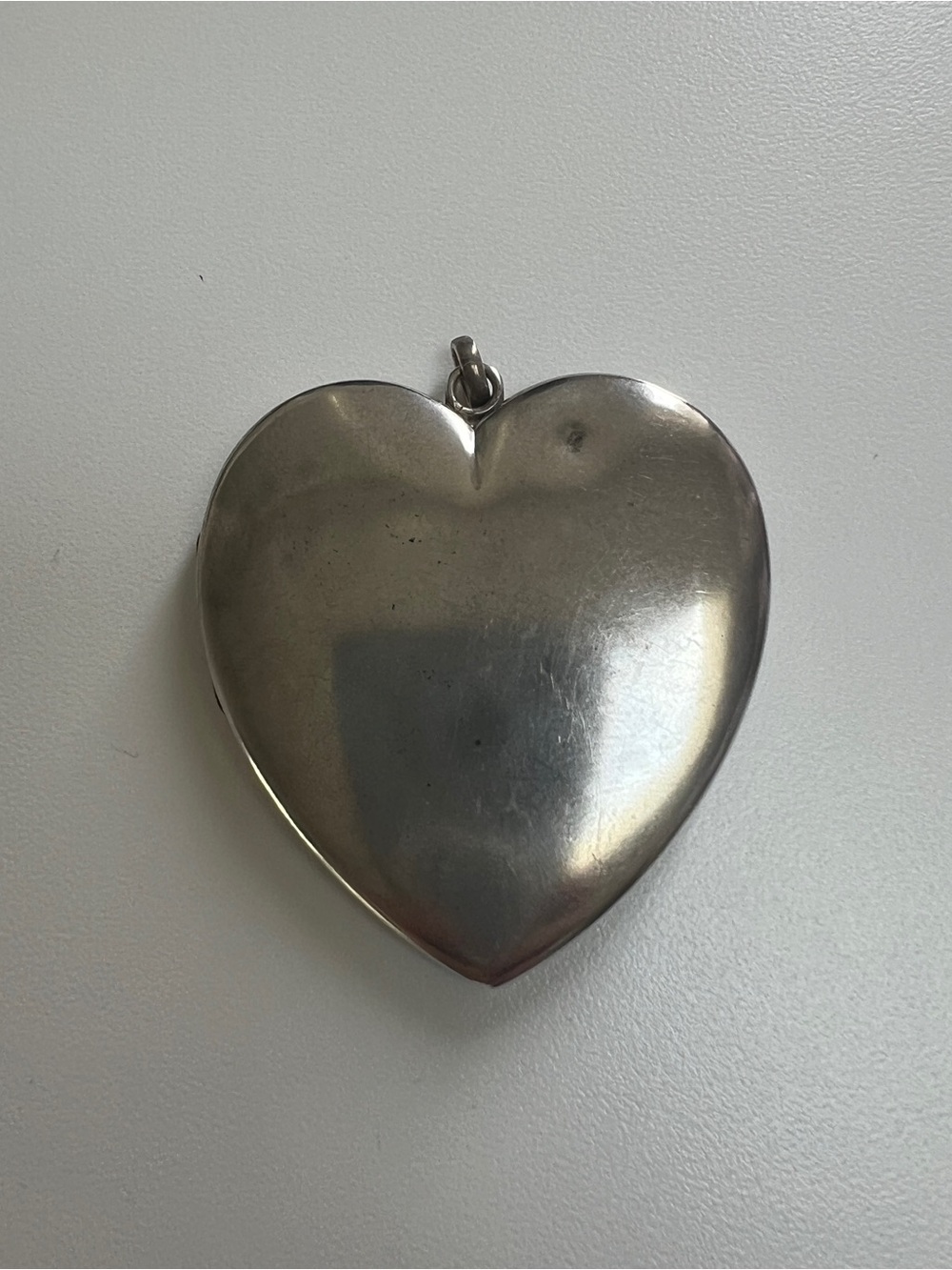 Sterling Heart Locket Pendant in Silver Finish